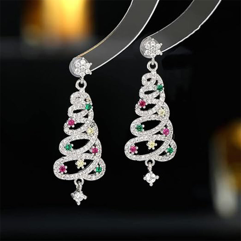 Glinsende juletræøreringe  