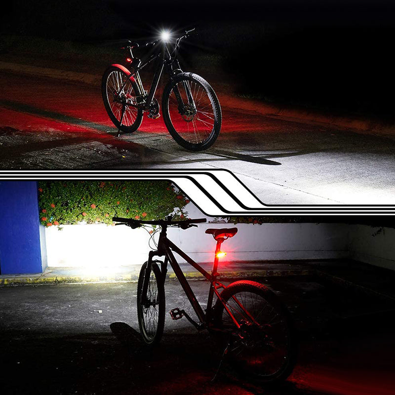 Oppladbart lyssett for sykkel
