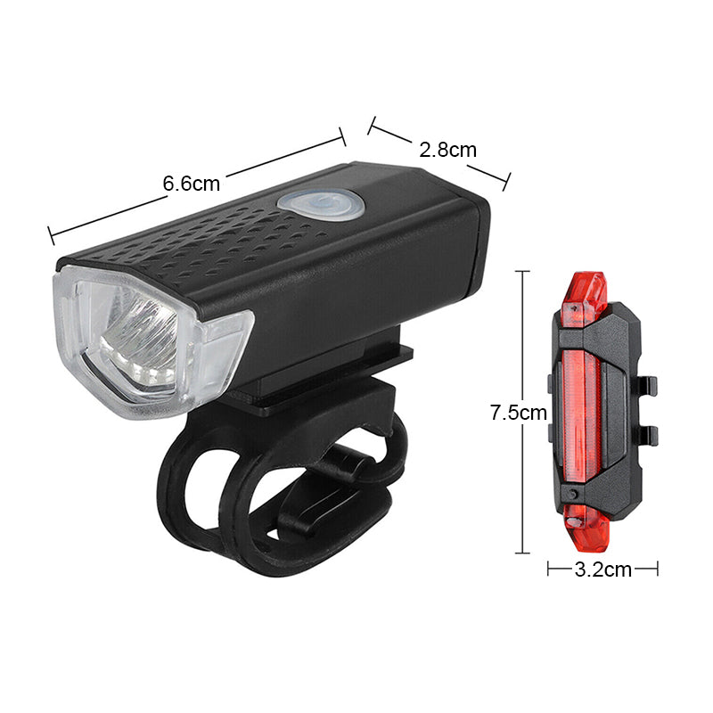 Oppladbart lyssett for sykkel