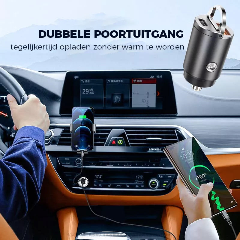 Mini skjult bil adapter for mobil lading