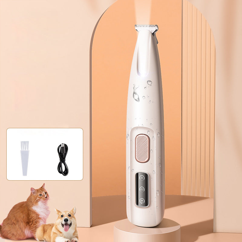 DogCatFri™  PetTrimmer: Kjæledyr Hår Trimmer Med LED-Lys