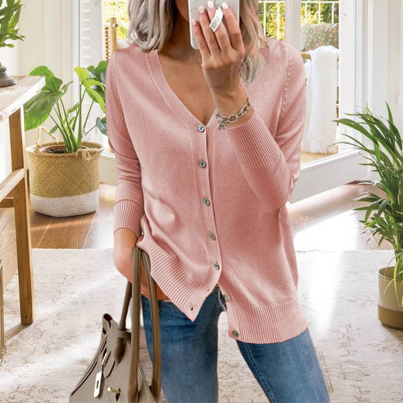 Ensfarget cardigan