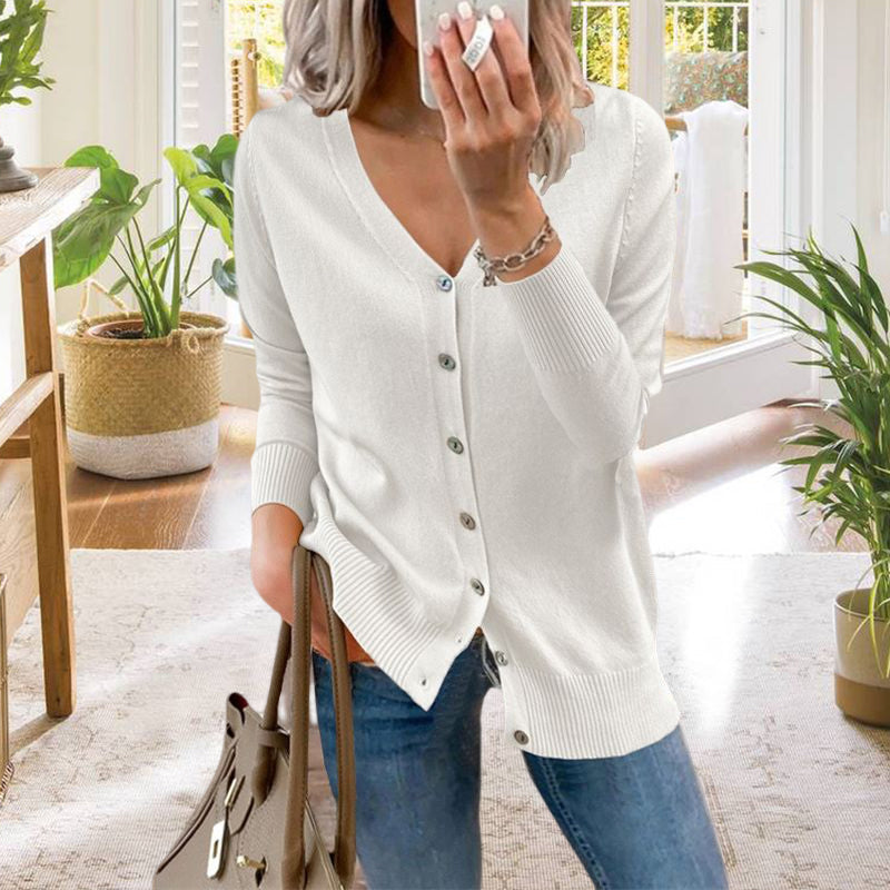 Ensfarget cardigan