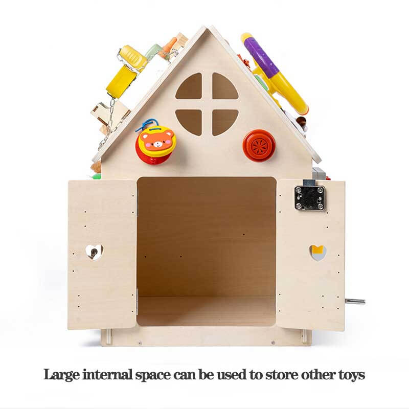 Kletshuts™ BusyHouse: Multifunksjonell Montessori Tre Opptatt Hus