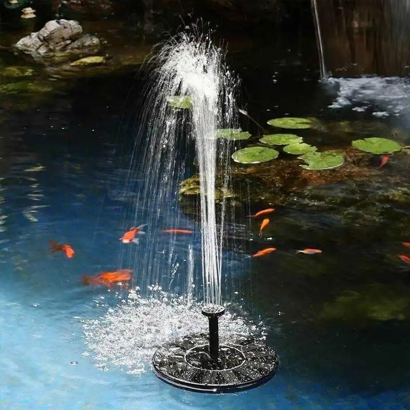 SolarFountain - Utendørs Solfylt Vannpumpe Flytende Hagefontene