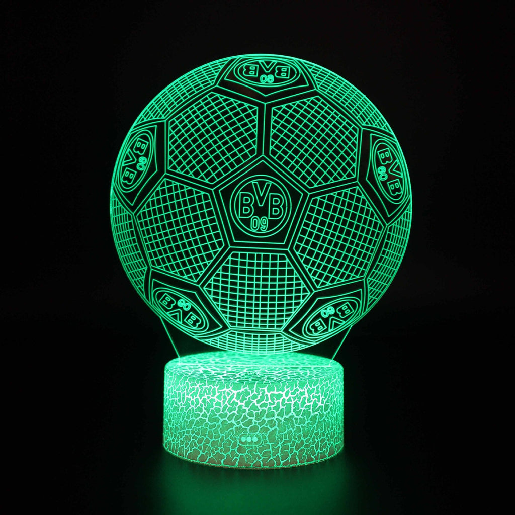Fotball 3D Illusjon LED-Lampe - Nattlampe - Club