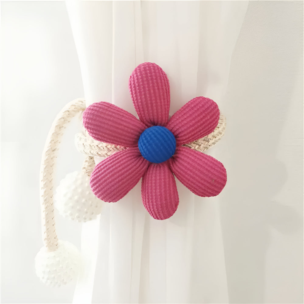 Leken gardinholder med blomster