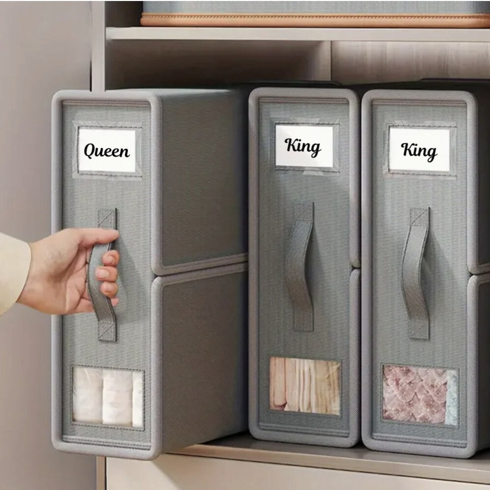 Sammenleggbar organisator for sengetøy