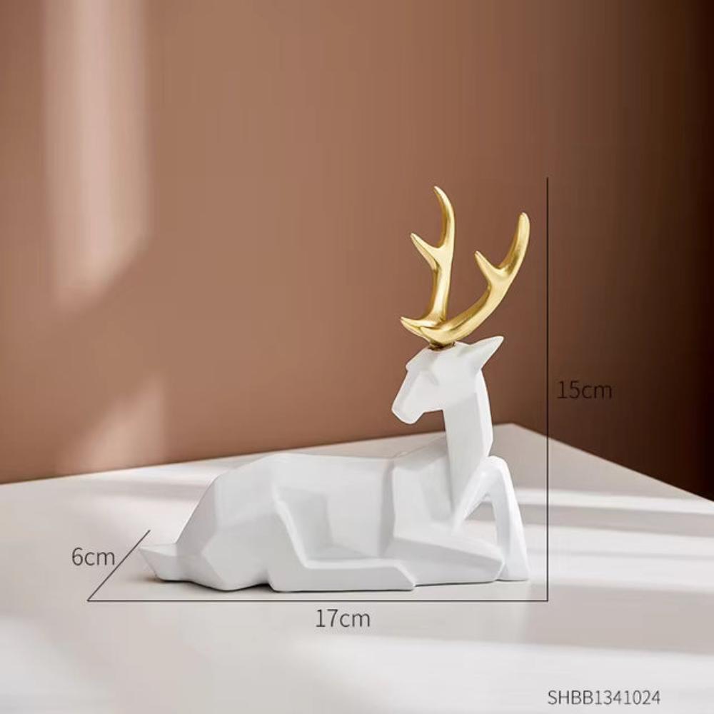 Kreativ geometrisk hjortefigur