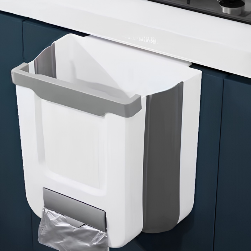Globetrek° TrashHolder: Rom Lagrer Henger Og Sammenleggbar Kjøkken Søppel Holder