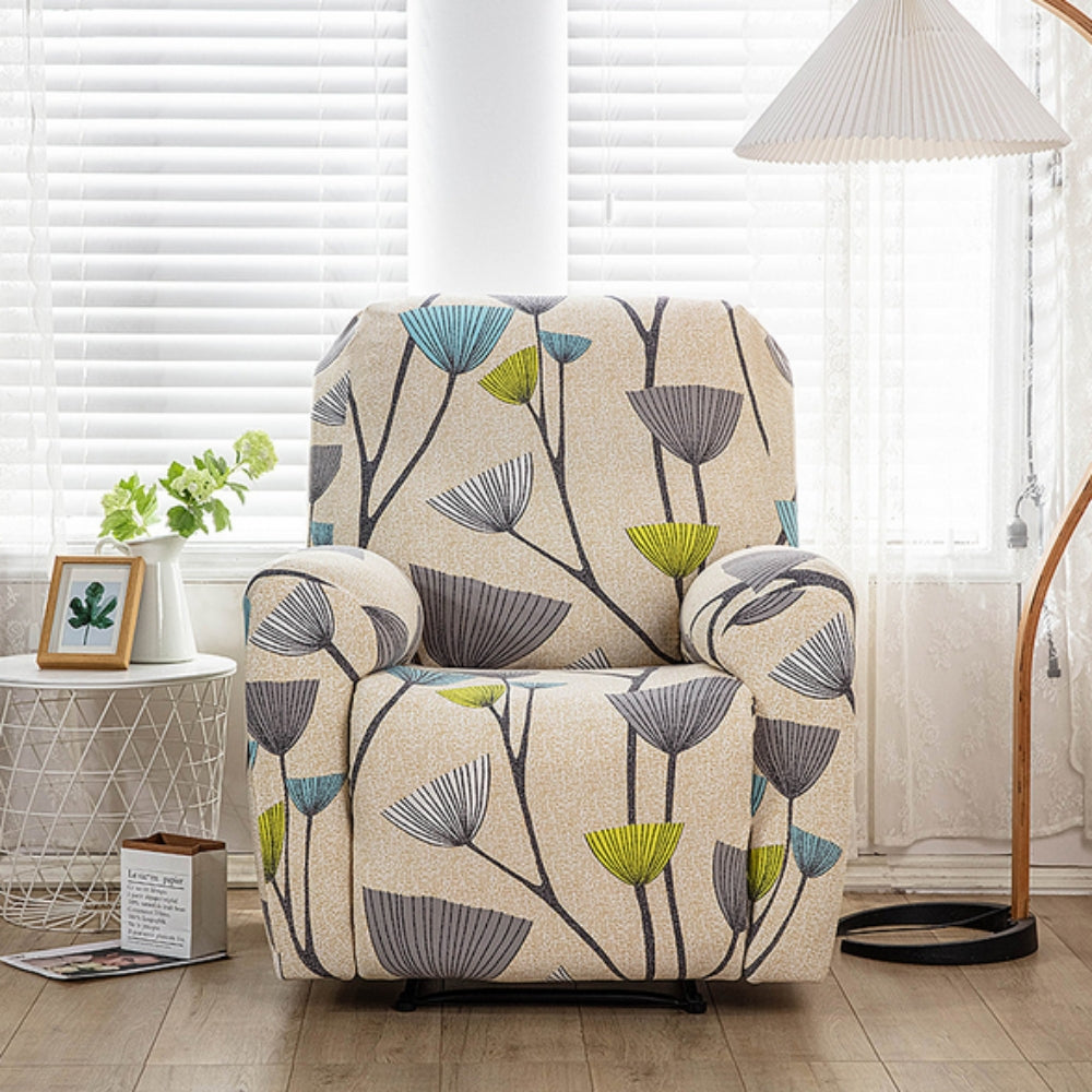 Blomstret trekk til reclinerstol