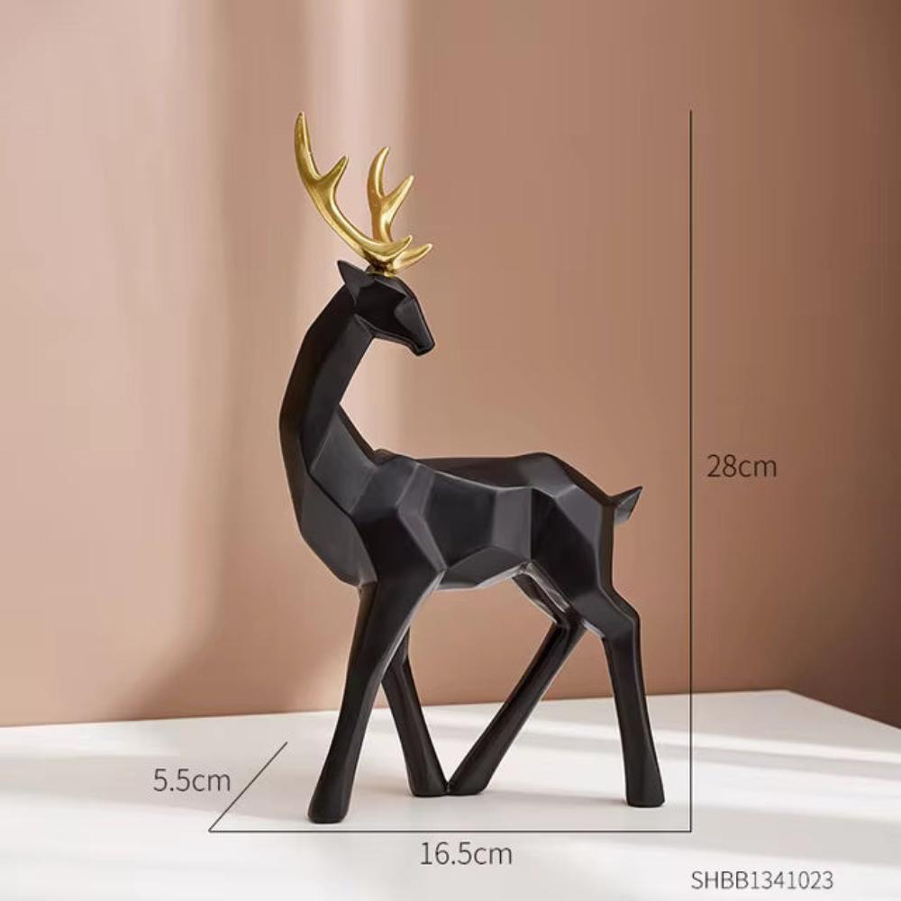 Kreativ geometrisk hjortefigur