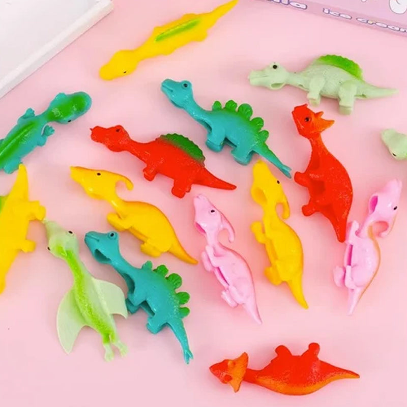 Slingshot Dinosaur Finger Leker (10 stk)