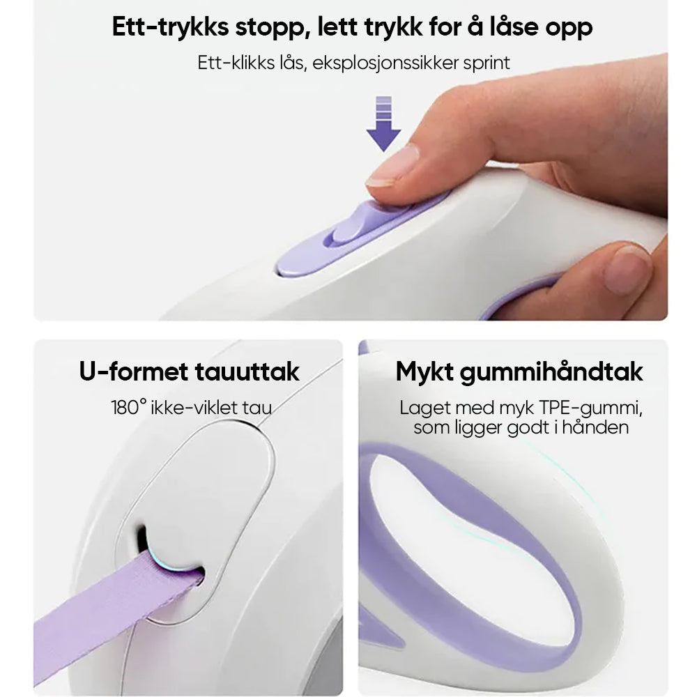 Berøringsaktiverbar Automatisk Uttrekkbart Hundebånd