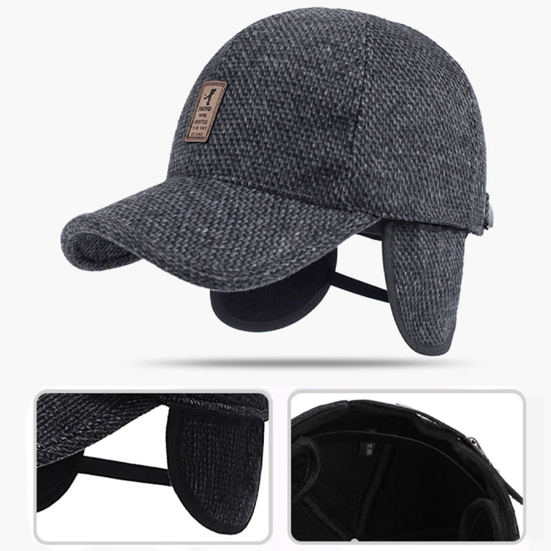 Baseball Cap Winter Dad Hat Warm Snapback Caps