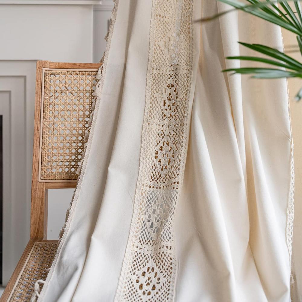 Boho-gardin i lin