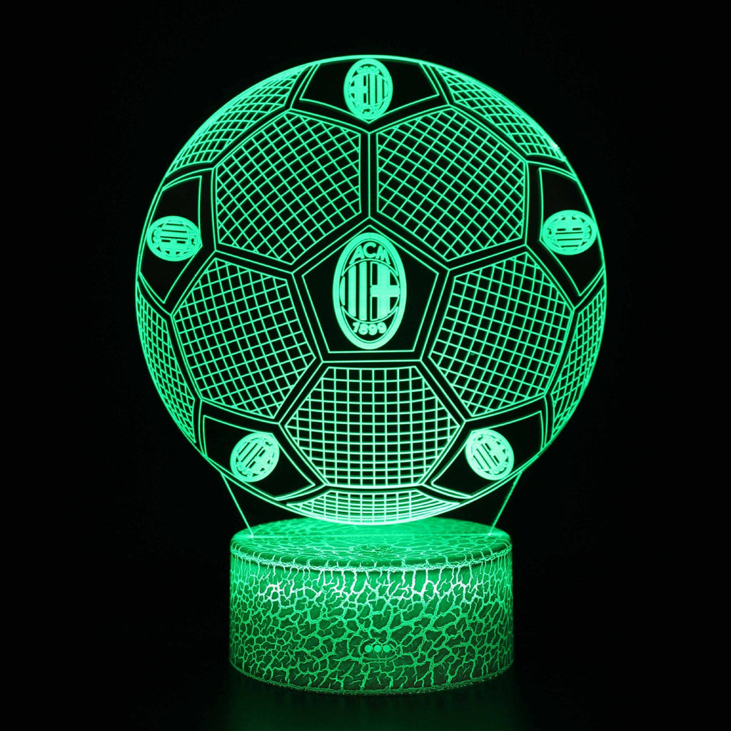 Fotball 3D Illusjon LED-Lampe - Nattlampe - Club