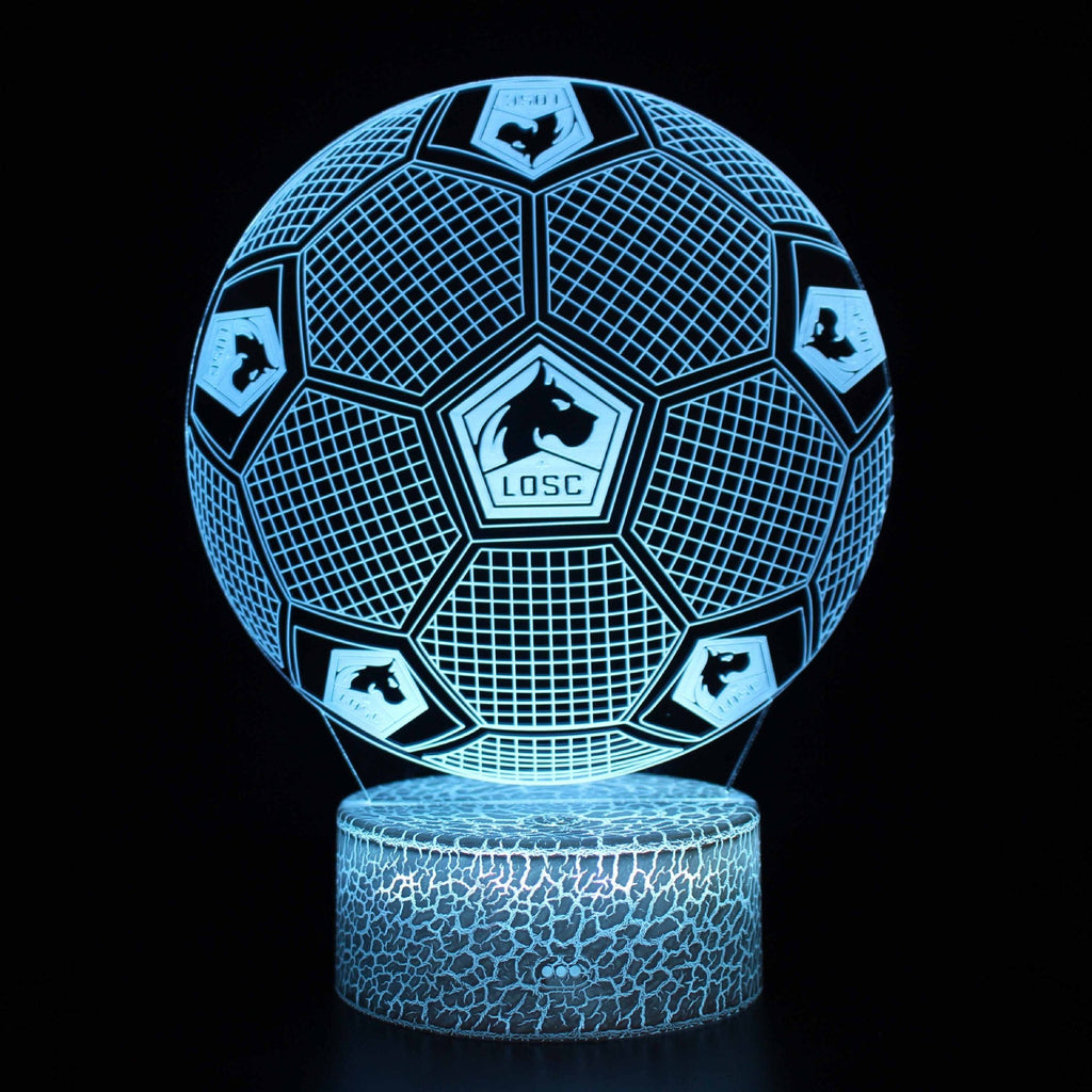 Fotball 3D Illusjon LED-Lampe - Nattlampe - Club