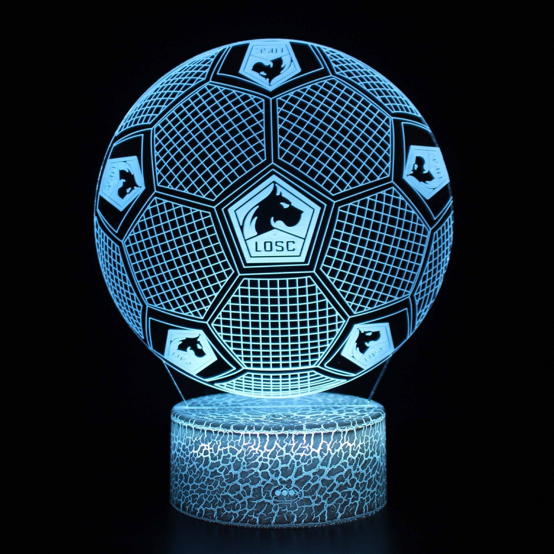 Fotball 3D Illusjon LED-Lampe - Nattlampe - Club