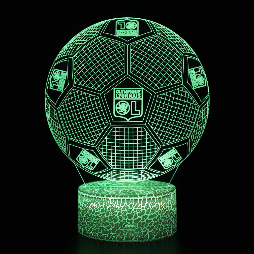 Fotball 3D Illusjon LED-Lampe - Nattlampe - Club