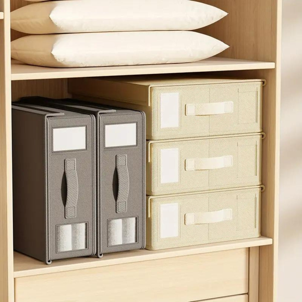 Sammenleggbar organisator for sengetøy