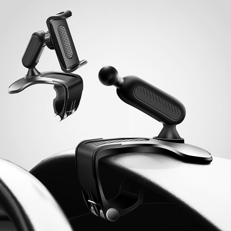 Multifunksjonell telefonholder for bil-dashbord