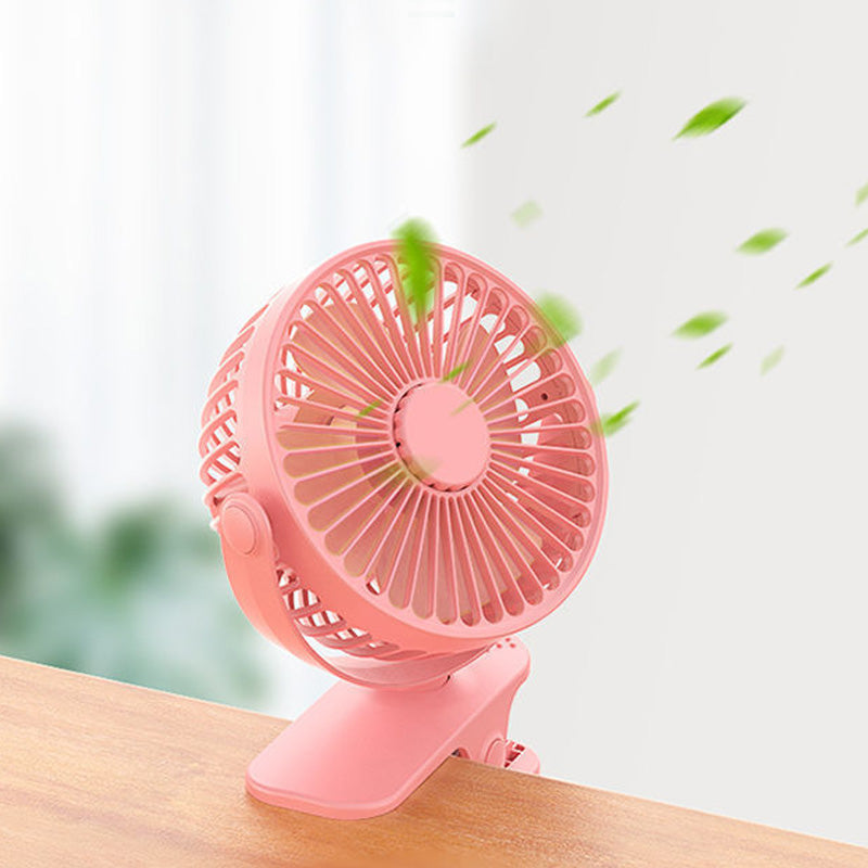 Clip-type USB genopladelig elektrisk mini-ventilator