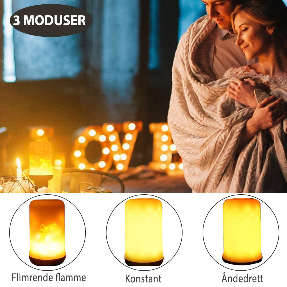 LED-flammepære med tyngdesensor