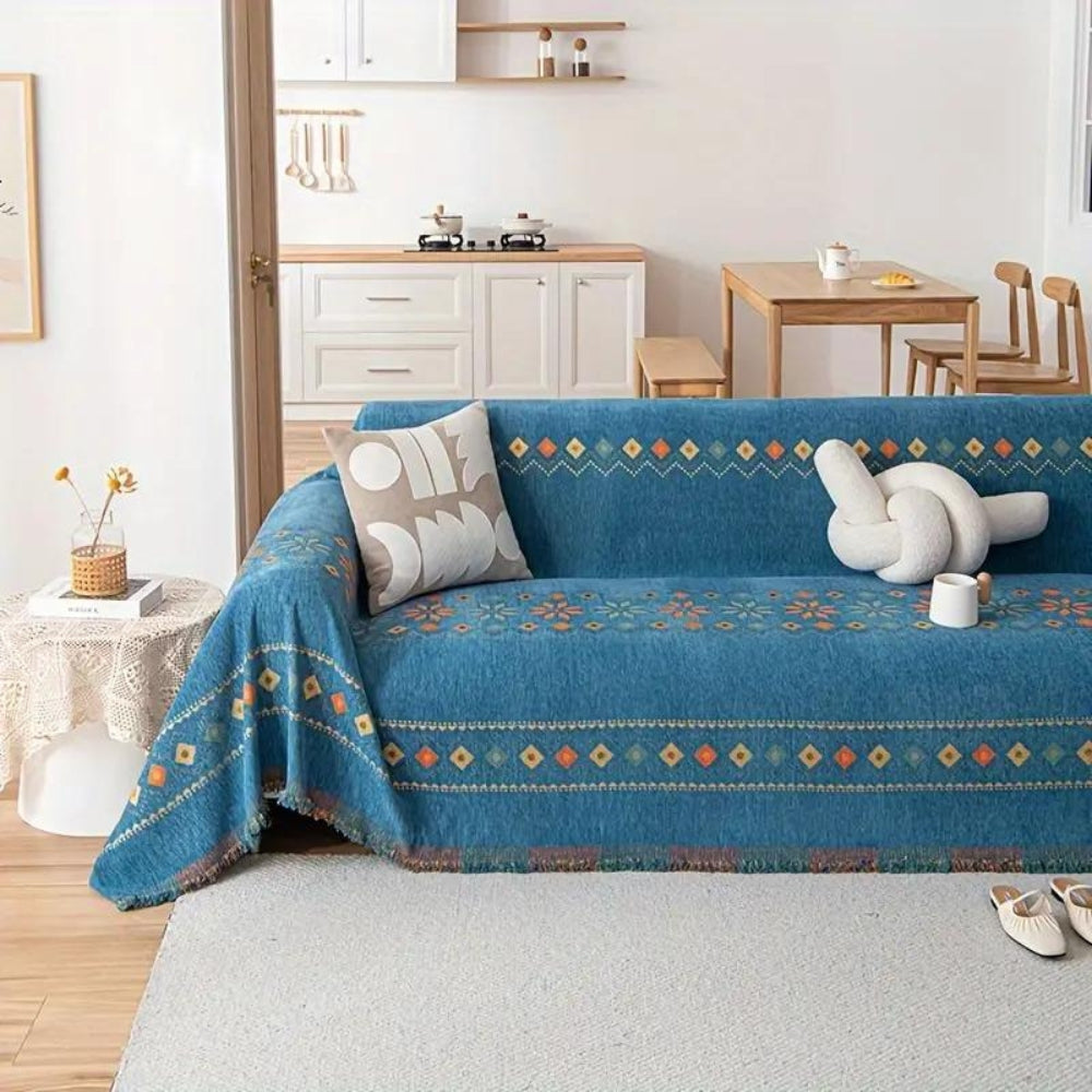 Stilrent boho-sofatrekk
