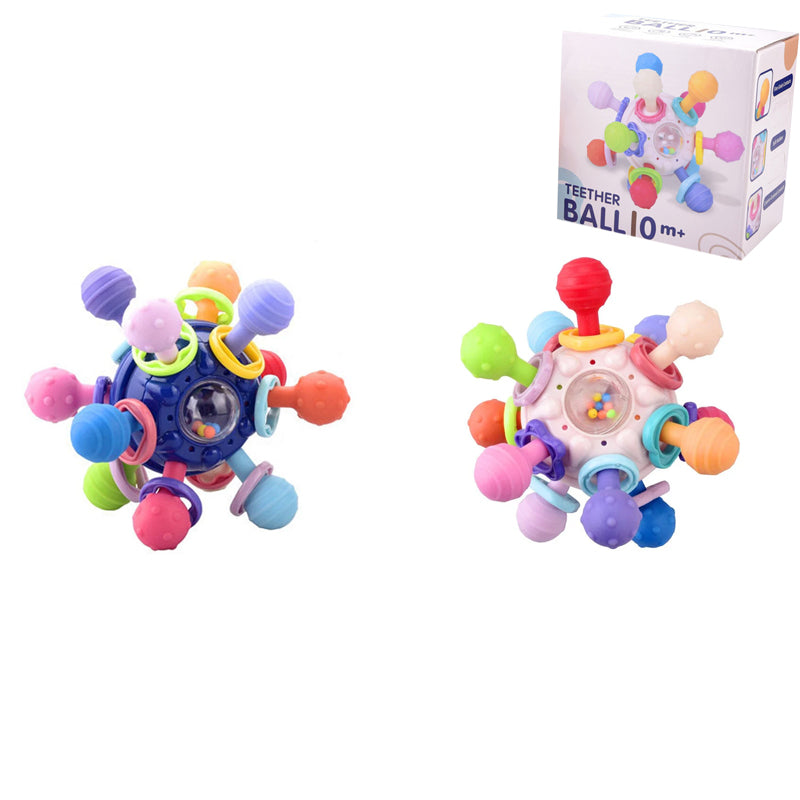 Sensoriske teething leker for babyer