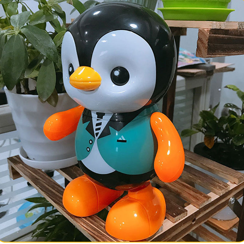 Lyn og musikalsk dansende pingvinleke