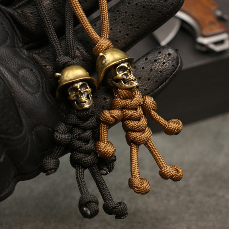 Skjelettsoldat Paracord nøkkelring