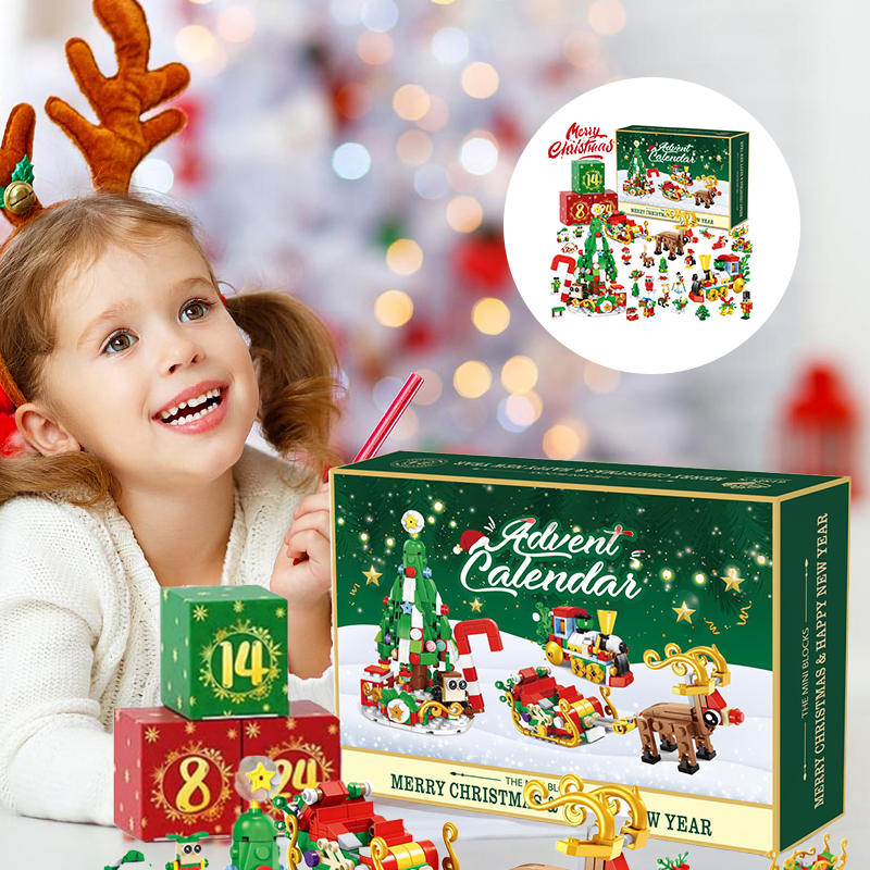 Ny adventskalender Barnas julebyggeklosser