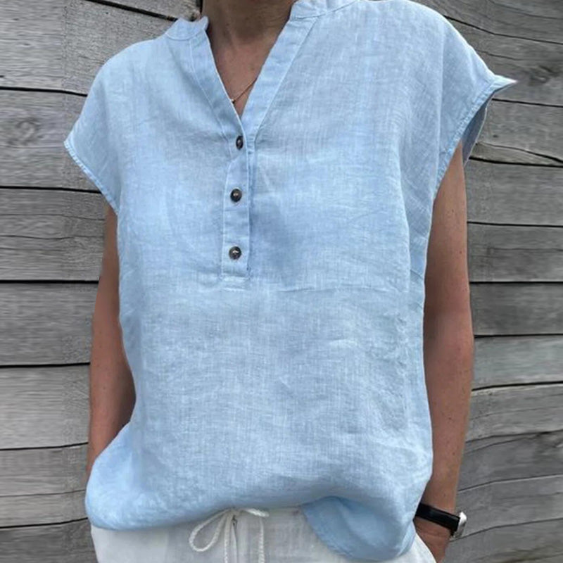 Basic V-hals kortærmet top