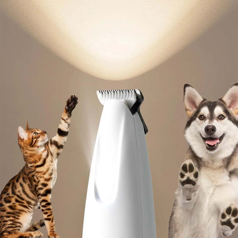DogCatFri™  PetTrimmer: Kjæledyr Hår Trimmer Med LED-Lys