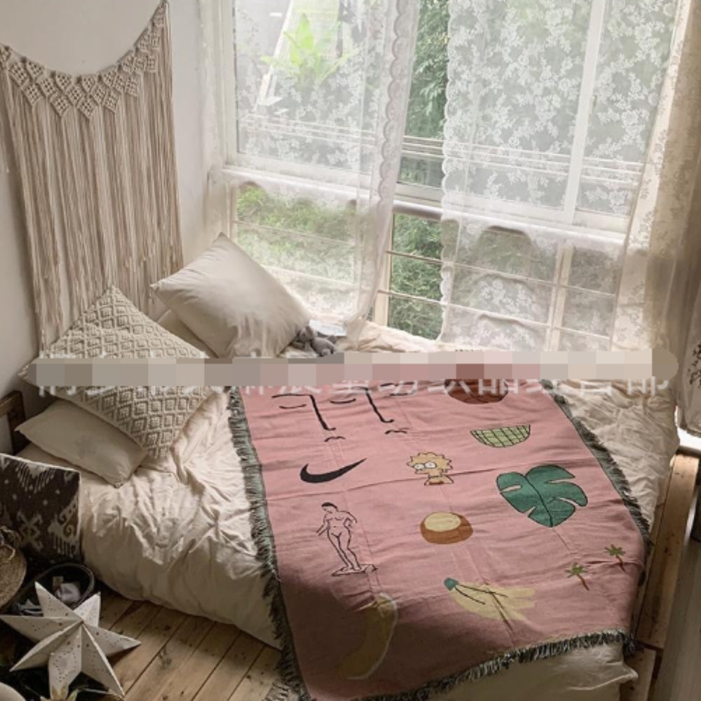 Pink Muse vevd pledd