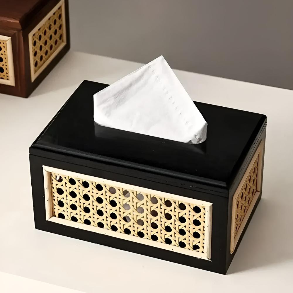 Minimalistisk servietteske i japandi-stil