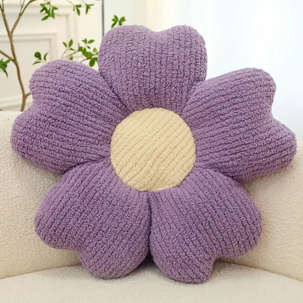 Blomsterformet pute