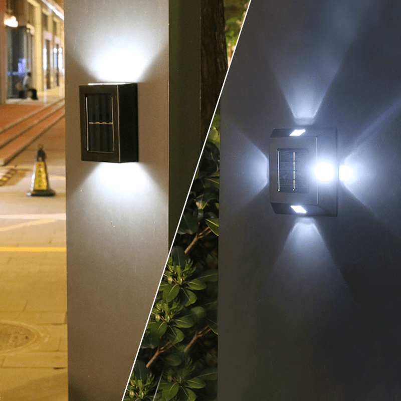 Utendørs Solcelle Veggmontert Vei Lampe - NordHjem
