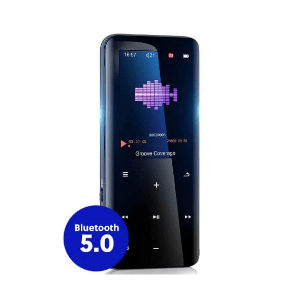 Gadgetplace MP3 - spiller 32GB – Bluetooth 5.0, 60H batteri, HiFi - lyd, FM - radio - NordHjem