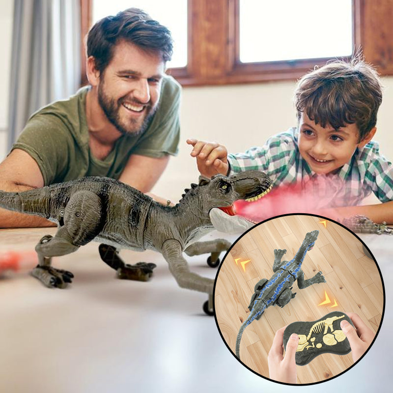Fjernstyret dinosaur-legetøj med dyr