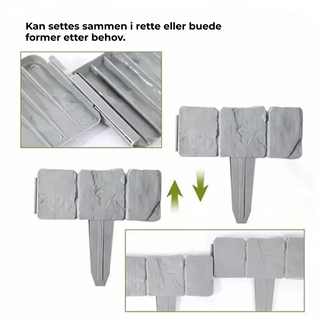 Steinramme™ | Skab flotte og skarpe hagekanter på bare få minutter