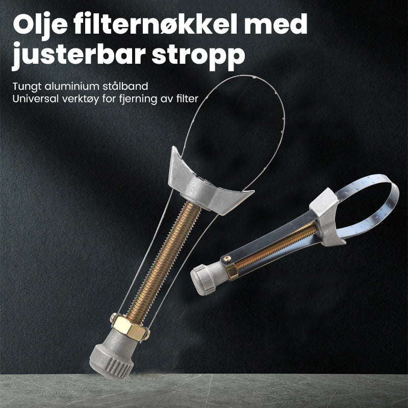 Auto bildiameter justerbar oljefilter fjerning av stroppnøkkelverktøy