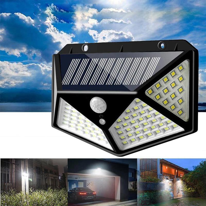 Utendørs Vanntett Solcellelampe med 100 LED