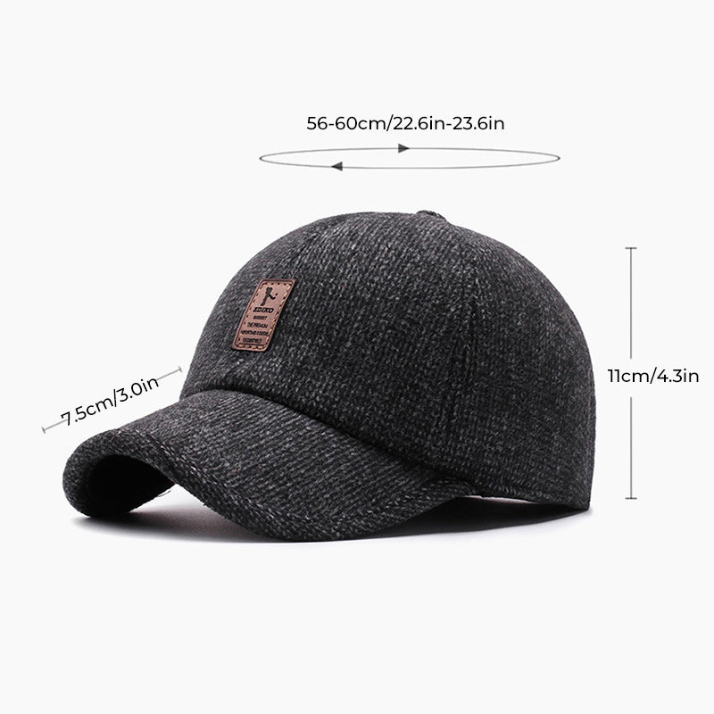 Baseball Cap Winter Dad Hat Warm Snapback Caps