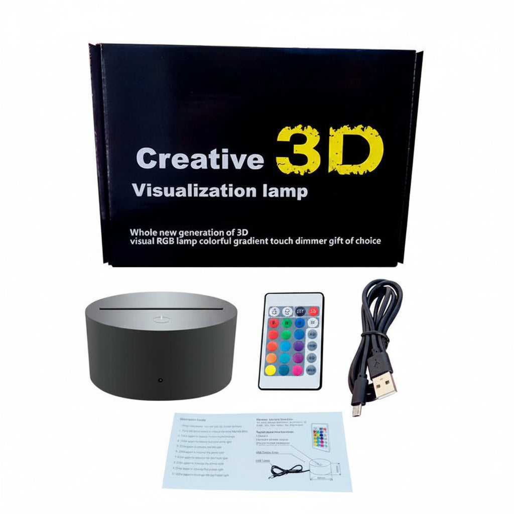 Erling Haaland 3D Illusjon LED-Lampe - Nattlampe