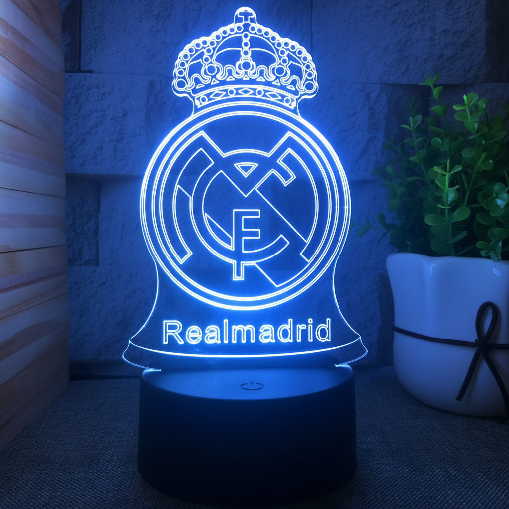 Fotball 3D Illusjon LED-Lampe - Nattlampe - Nattlampe