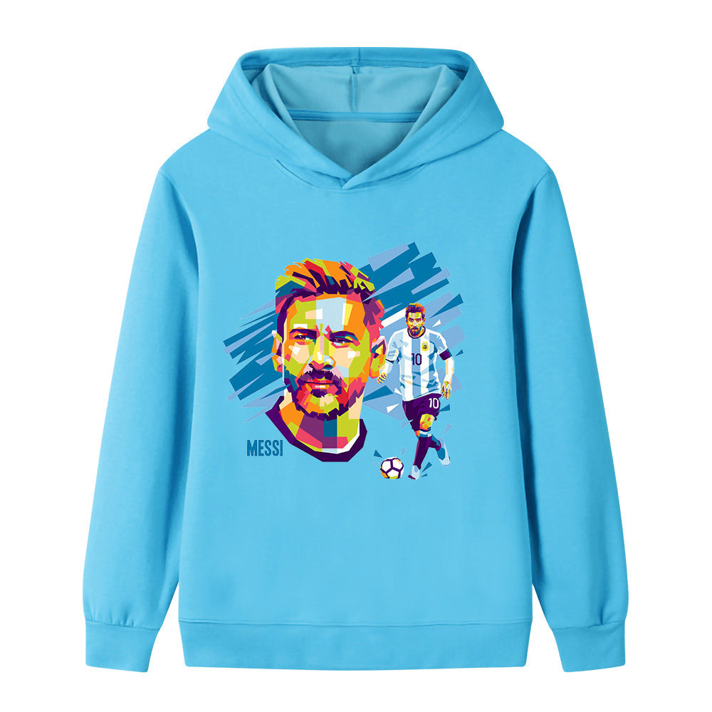 Lionel Messi Fotball Hettegenser til Barn - Myk