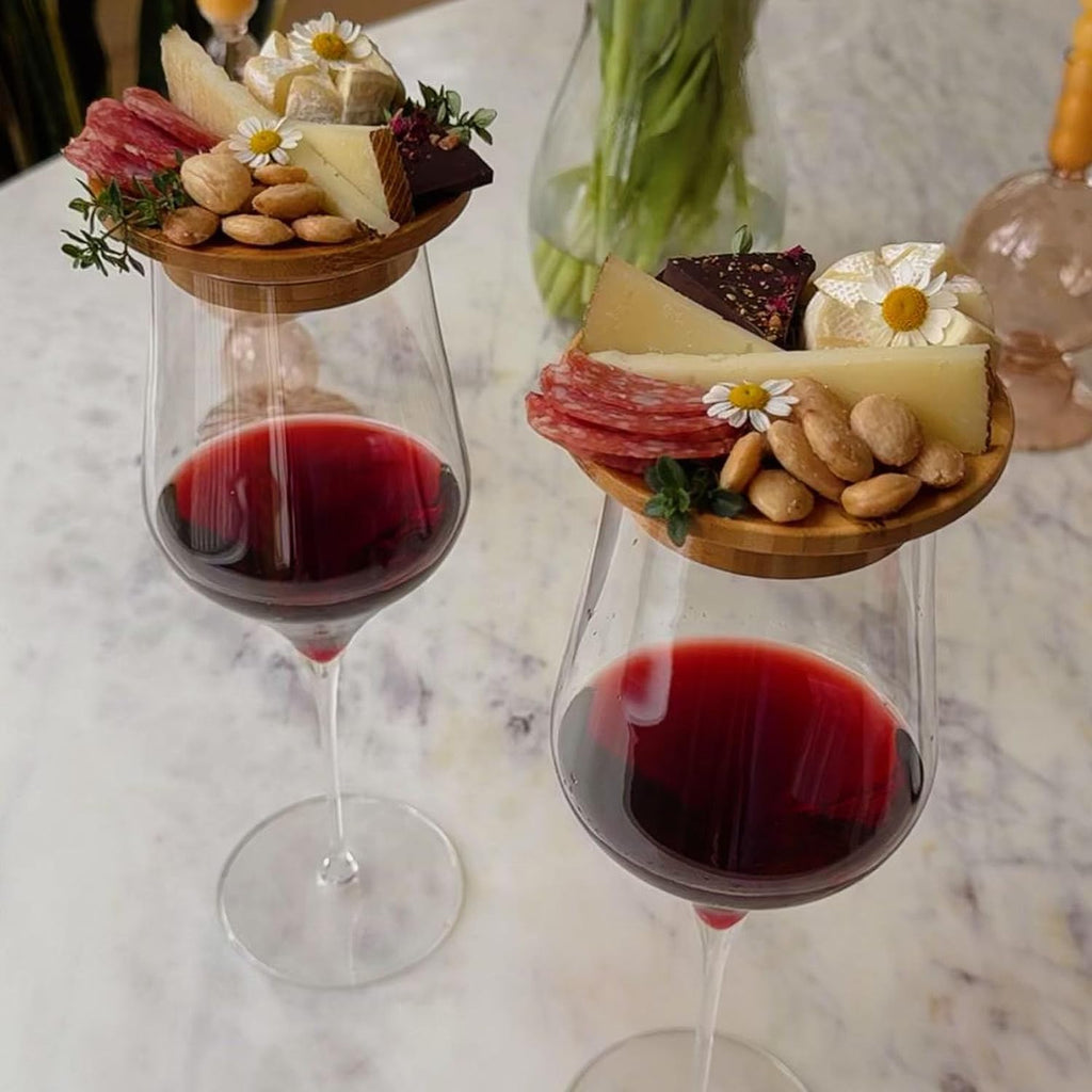 Charcuterie-topper i vinglass