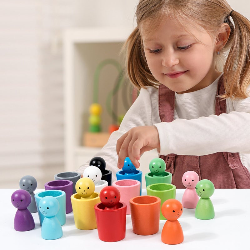 Montessori Fargesorteringskopper